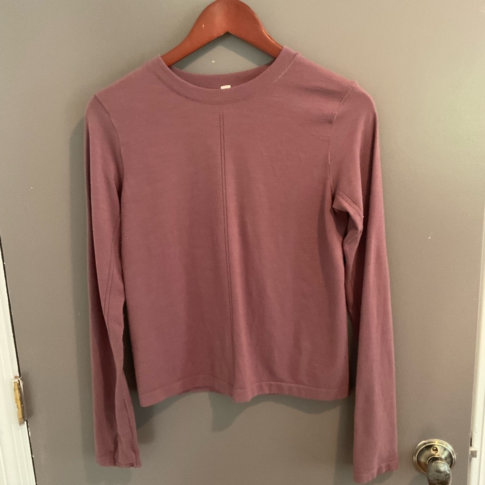 Athleta Mauve Long Sleeve Top